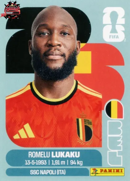 BEL20 Romelu Lukaku Panini World Cup 2026 2026 BEL20 Romelu Lukaku Panini World Cup 2026 2026