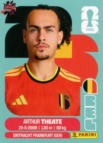 BEL3 Arthur Theate Panini World Cup 2026 2026 BEL3 Arthur Theate Panini World Cup 2026 2026