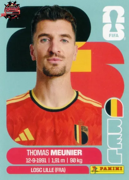 BEL8 Thomas Meunier Panini World Cup 2026 2026 BEL8 Thomas Meunier Panini World Cup 2026 2026
