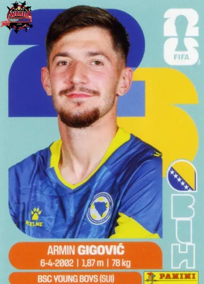 BIH10 Armin Gigovic Panini World Cup 2026 2026 BIH10 Armin Gigovic Panini World Cup 2026 2026