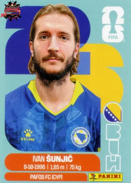 BIH11 Ivan Sunjic Panini World Cup 2026 2026 BIH11 Ivan Sunjic Panini World Cup 2026 2026