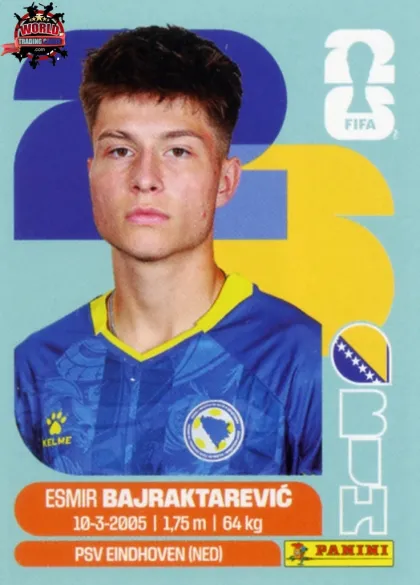BIH15 Esmir Bajraktarevic Panini World Cup 2026 2026 BIH15 Esmir Bajraktarevic Panini World Cup 2026 2026