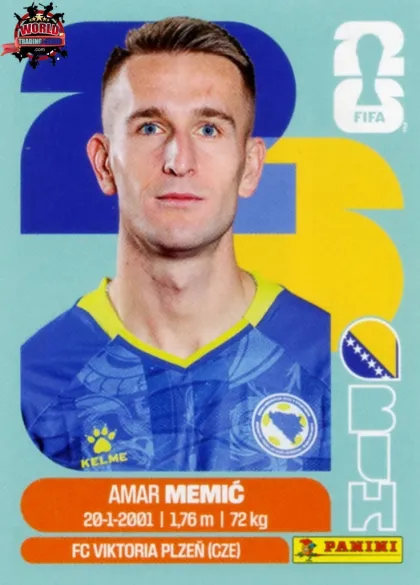 BIH16 Amar Memic Panini World Cup 2026 2026 BIH16 Amar Memic Panini World Cup 2026 2026