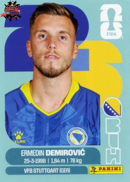 BIH17 Ermedin Demirovic Panini World Cup 2026 2026 BIH17 Ermedin Demirovic Panini World Cup 2026 2026