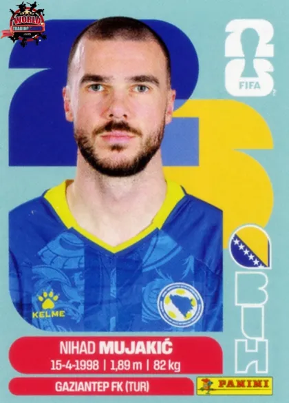BIH6 Nihad Mujakic Panini World Cup 2026 2026 BIH6 Nihad Mujakic Panini World Cup 2026 2026