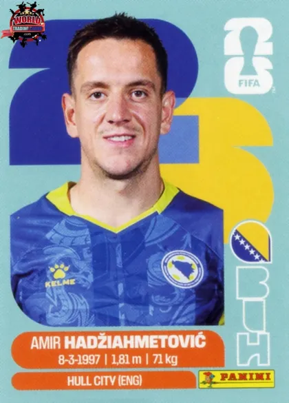 BIH8 Amir Hadziahmetovic Panini World Cup 2026 2026 BIH8 Amir Hadziahmetovic Panini World Cup 2026 2026