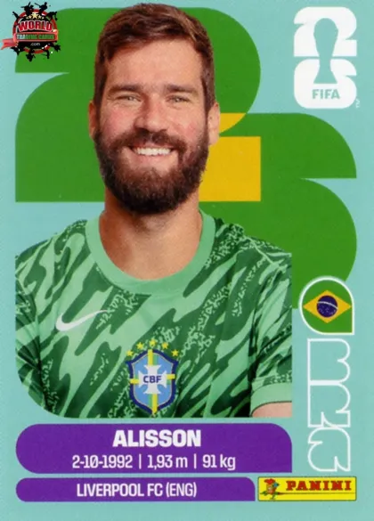 BRA2 Alisson Panini World Cup 2026 2026 BRA2 Alisson Panini World Cup 2026 2026