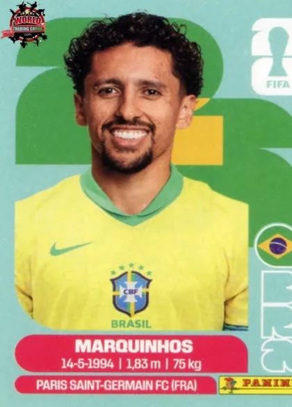 BRA4 Marquinhos Panini World Cup 2026 2026 BRA4 Marquinhos Panini World Cup 2026 2026