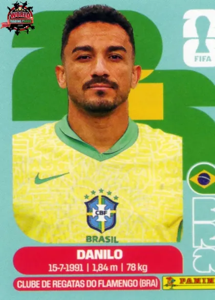 BRA7 Danilo Panini World Cup 2026 2026 BRA7 Danilo Panini World Cup 2026 2026