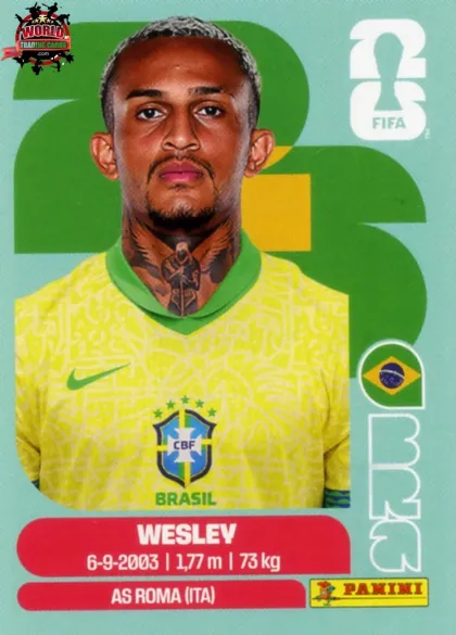 BRA8 Wesley Panini World Cup 2026 2026 BRA8 Wesley Panini World Cup 2026 2026