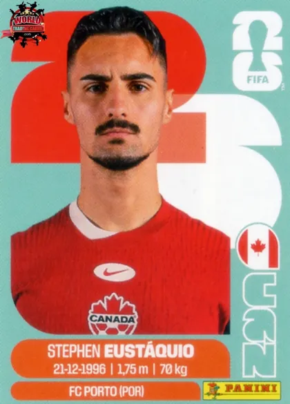 CAN10 Stephen Eustáquio Panini World Cup 2026 2026 CAN10 Stephen Eustáquio Panini World Cup 2026 2026