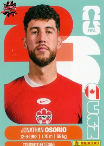 CAN12 Jonathan Osorio Panini World Cup 2026 2026 CAN12 Jonathan Osorio Panini World Cup 2026 2026