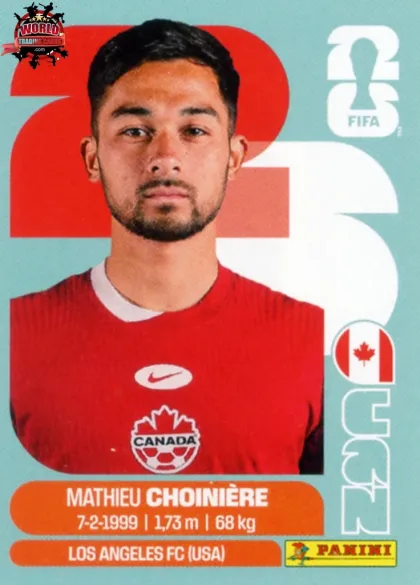 CAN15 Mathieu Choinière Panini World Cup 2026 2026 CAN15 Mathieu Choinière Panini World Cup 2026 2026