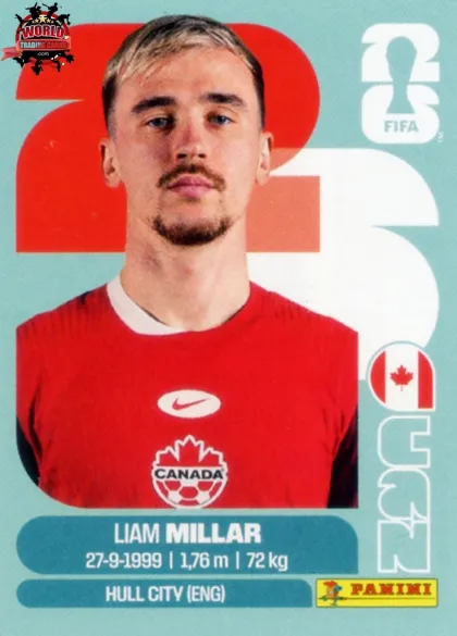 CAN18 Liam Millar Panini World Cup 2026 2026 CAN18 Liam Millar Panini World Cup 2026 2026