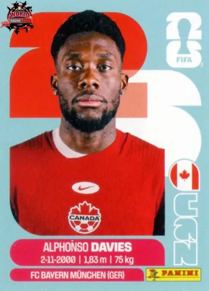 CAN3 Alphonso Davies Panini World Cup 2026 2026 CAN3 Alphonso Davies Panini World Cup 2026 2026