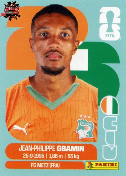 CIV14 Jean-Philippe Gbamin Panini World Cup 2026 2026 CIV14 Jean-Philippe Gbamin Panini World Cup 2026 2026