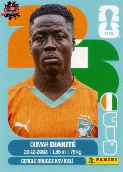 CIV20 Oumar Diakite Panini World Cup 2026 2026 CIV20 Oumar Diakite Panini World Cup 2026 2026