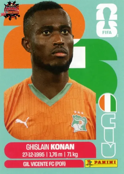 CIV3 Ghislain Konan Panini World Cup 2026 2026 CIV3 Ghislain Konan Panini World Cup 2026 2026