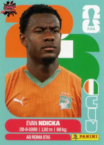 CIV6 Evan Ndicka Panini World Cup 2026 2026 CIV6 Evan Ndicka Panini World Cup 2026 2026