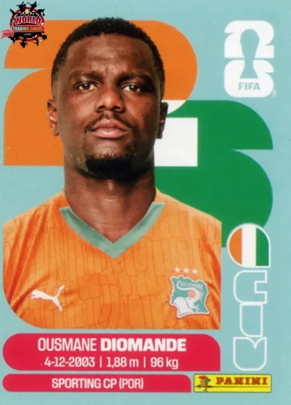 CIV9 Ousmane Diomande Panini World Cup 2026 2026 CIV9 Ousmane Diomande Panini World Cup 2026 2026