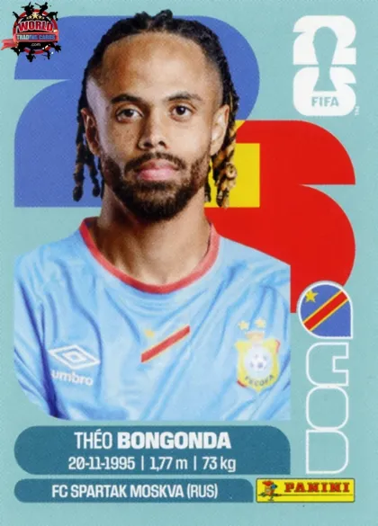 COD14 Théo Bongonda Panini World Cup 2026 2026 COD14 Théo Bongonda Panini World Cup 2026 2026