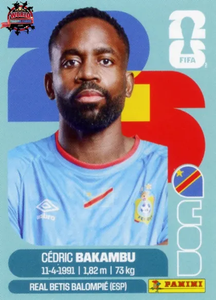 COD19 Cédric Bakambu Panini World Cup 2026 2026 COD19 Cédric Bakambu Panini World Cup 2026 2026