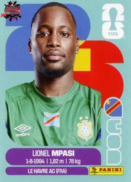 COD2 Lionel Mpasi Panini World Cup 2026 2026 COD2 Lionel Mpasi Panini World Cup 2026 2026