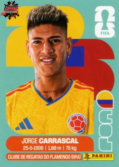 COL16 Jorge Carrascal Panini World Cup 2026 2026 COL16 Jorge Carrascal Panini World Cup 2026 2026