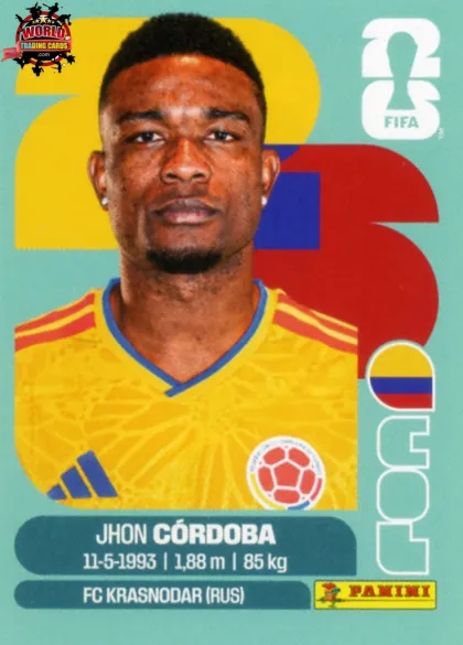 COL18 Jhon Cordova Panini World Cup 2026 2026 COL18 Jhon Cordova Panini World Cup 2026 2026