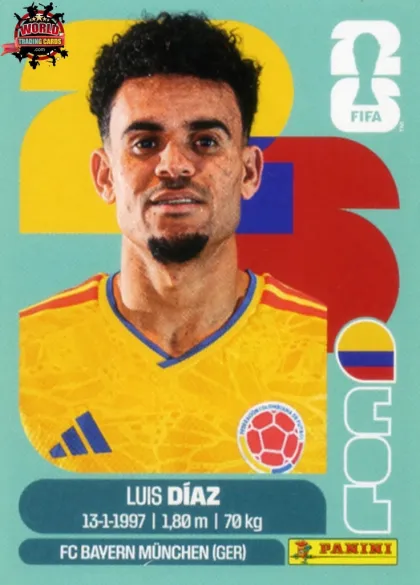COL20 Luis Diaz Panini World Cup 2026 2026 COL20 Luis Diaz Panini World Cup 2026 2026