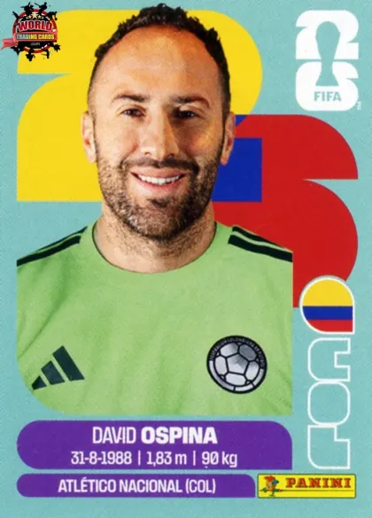 COL3 David Ospina Panini World Cup 2026 2026 COL3 David Ospina Panini World Cup 2026 2026