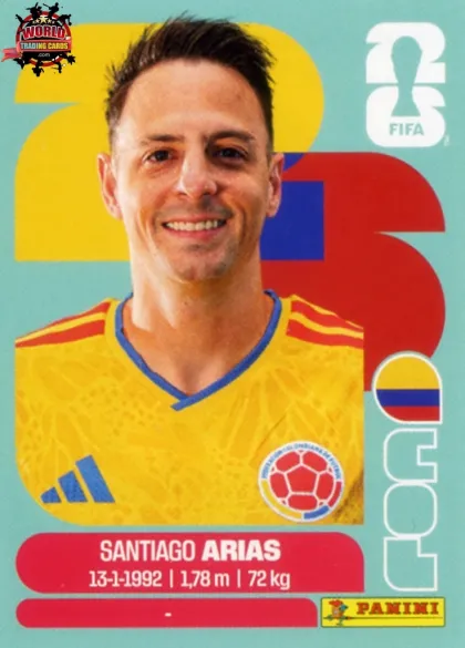 COL9 Santiago Arias Panini World Cup 2026 2026 COL9 Santiago Arias Panini World Cup 2026 2026