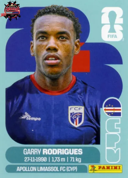 CPV15 Garry Rodrigues Panini World Cup 2026 2026 CPV15 Garry Rodrigues Panini World Cup 2026 2026