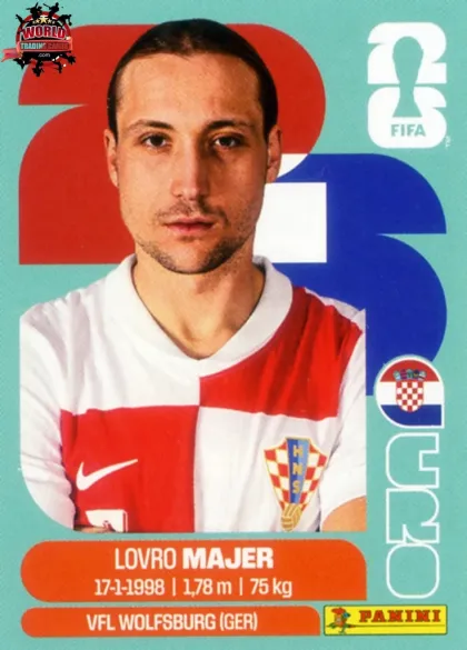 CRO12 Lovro Majer Panini World Cup 2026 2026 CRO12 Lovro Majer Panini World Cup 2026 2026