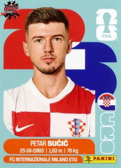 CRO15 Petar Sucic Panini World Cup 2026 2026 CRO15 Petar Sucic Panini World Cup 2026 2026