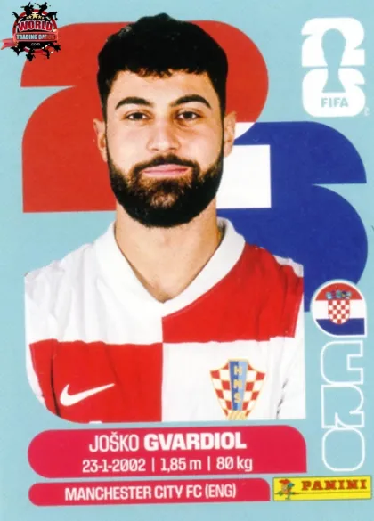 CRO4 Josko Gvardiol Panini World Cup 2026 2026 CRO4 Josko Gvardiol Panini World Cup 2026 2026