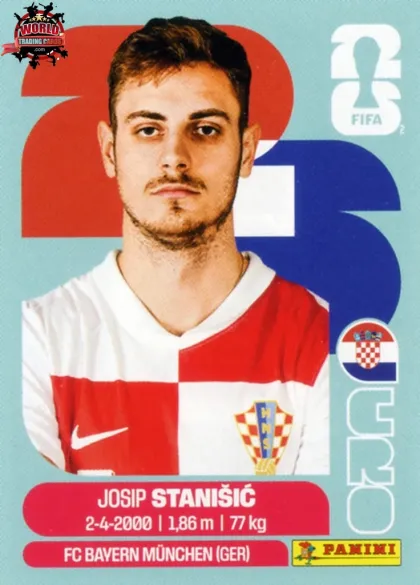 CRO5 Josip Stanišić Panini World Cup 2026 2026 CRO5 Josip Stanišić Panini World Cup 2026 2026