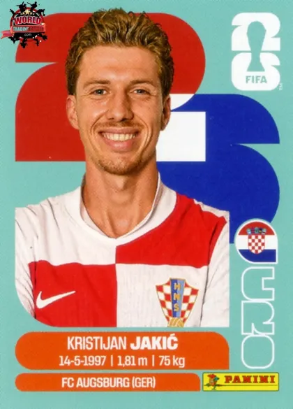 CRO8 Kristijan Jakic Panini World Cup 2026 2026 CRO8 Kristijan Jakic Panini World Cup 2026 2026