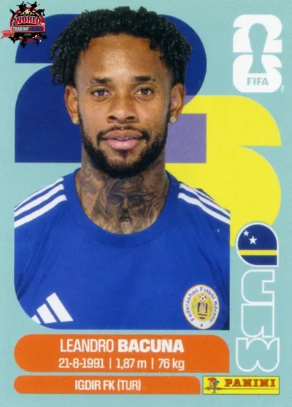 CUW12 Leandro Bacuna Panini World Cup 2026 2026 CUW12 Leandro Bacuna Panini World Cup 2026 2026