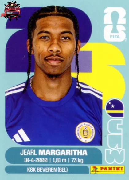 CUW16 Jearl Margaritha Panini World Cup 2026 2026 CUW16 Jearl Margaritha Panini World Cup 2026 2026