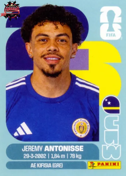 CUW18 Jeremy Antonisse Panini World Cup 2026 2026 CUW18 Jeremy Antonisse Panini World Cup 2026 2026