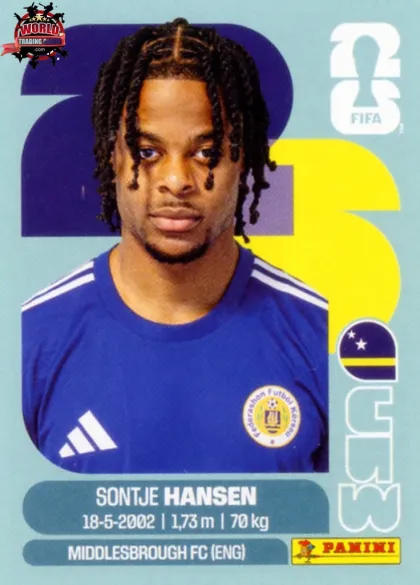 CUW20 Sontje Hansen Panini World Cup 2026 2026 CUW20 Sontje Hansen Panini World Cup 2026 2026