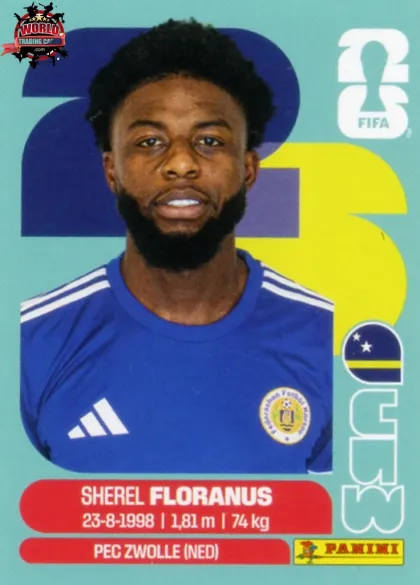 CUW4 Sherel Floranus Panini World Cup 2026 2026 CUW4 Sherel Floranus Panini World Cup 2026 2026