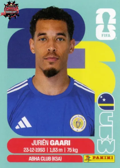 CUW5 Jurien Gaari Panini World Cup 2026 2026 CUW5 Jurien Gaari Panini World Cup 2026 2026