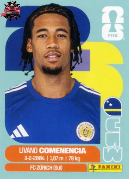 CUW9 Livano Comenencia Panini World Cup 2026 2026 CUW9 Livano Comenencia Panini World Cup 2026 2026