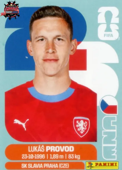 CZE10 Lukas Provod Panini World Cup 2026 2026 CZE10 Lukas Provod Panini World Cup 2026 2026