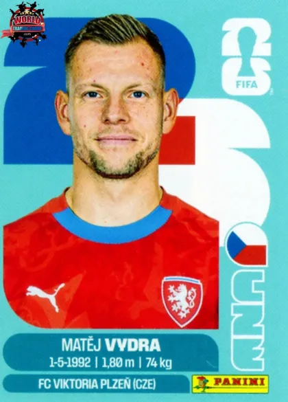 CZE15 Matej Vydra Panini World Cup 2026 2026 CZE15 Matej Vydra Panini World Cup 2026 2026