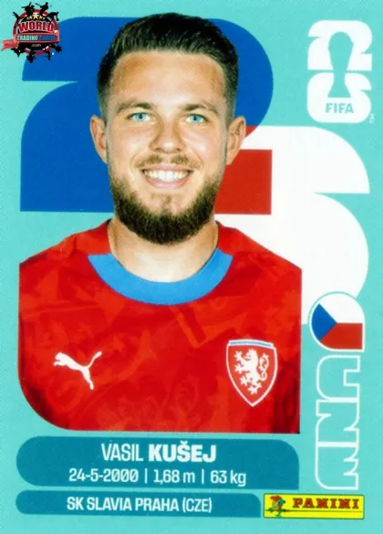 CZE16 Vasil Kusej Panini World Cup 2026 2026 CZE16 Vasil Kusej Panini World Cup 2026 2026