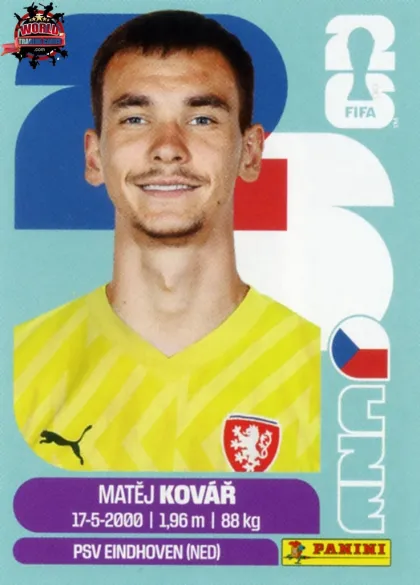 CZE2 Matej Kovar Panini World Cup 2026 2026 CZE2 Matej Kovar Panini World Cup 2026 2026