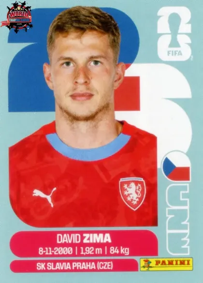 CZE8 David Zima Panini World Cup 2026 2026 CZE8 David Zima Panini World Cup 2026 2026